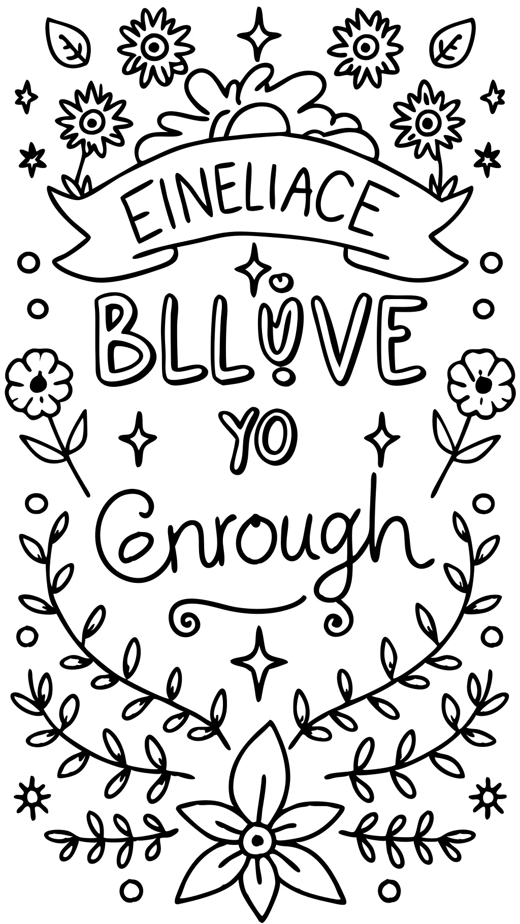 coloriages d’affirmation positive gratuits pdf